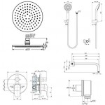 Душевая система скрытого монтажа Ideal Standard Ceraflex (4 in 1) Душевая система скрытого монтажа Ideal Standard Ceraflex (4 in 1)